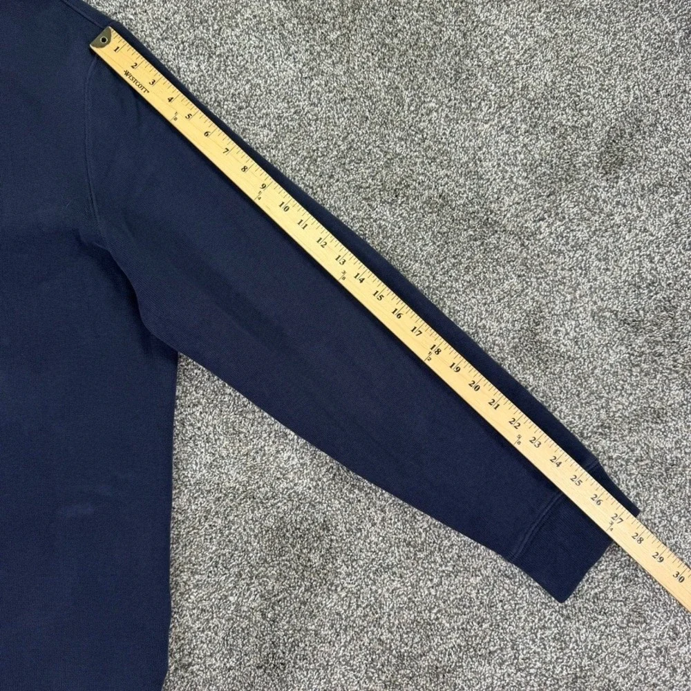 Polo Ralph Lauren Men XXL Navy Blue Quarter Zip Pullover Cotton Sweater Pony Log